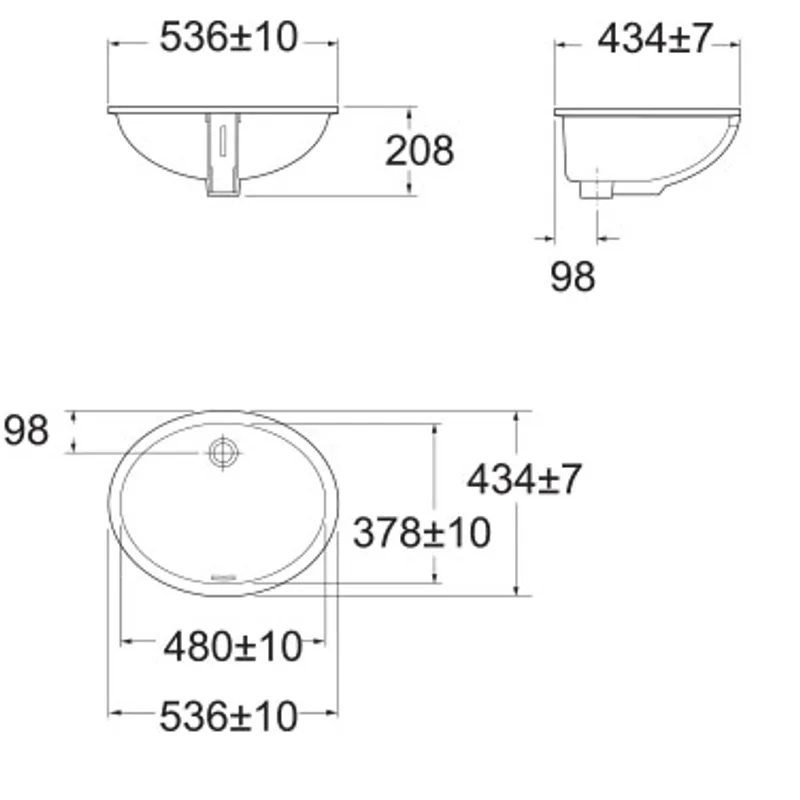 American Standard 470LM Undermount Basin