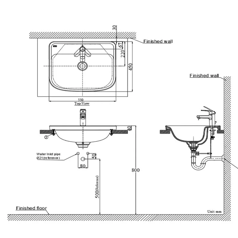 American Standard CCAS0462-0010410F0 Loven Countertop Basin