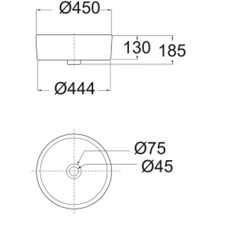 American Standard F607 Semi-Recess Basin
