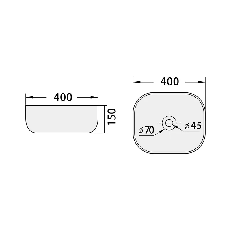 BC-FJH-1085 Countertop Ceramic Art Basin