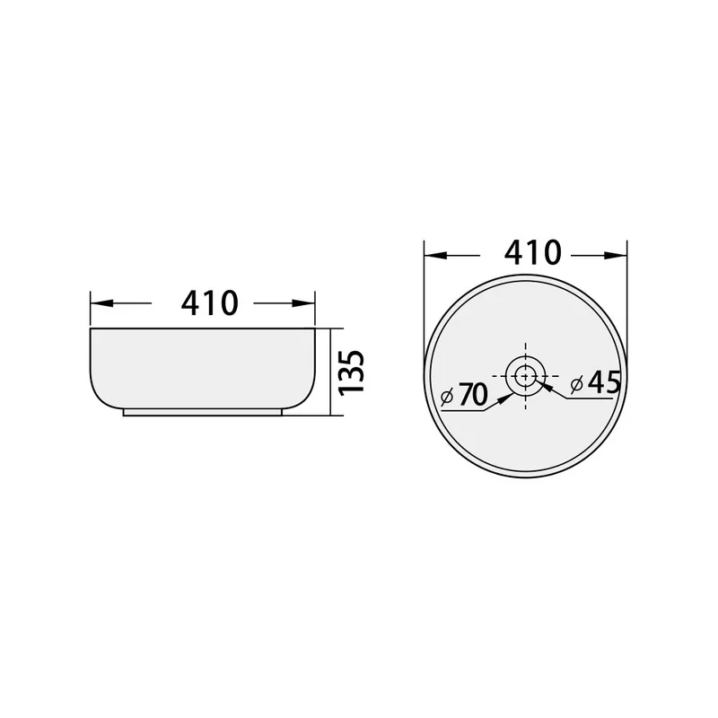 BC-FJH-1090 Countertop Ceramic Art Basin