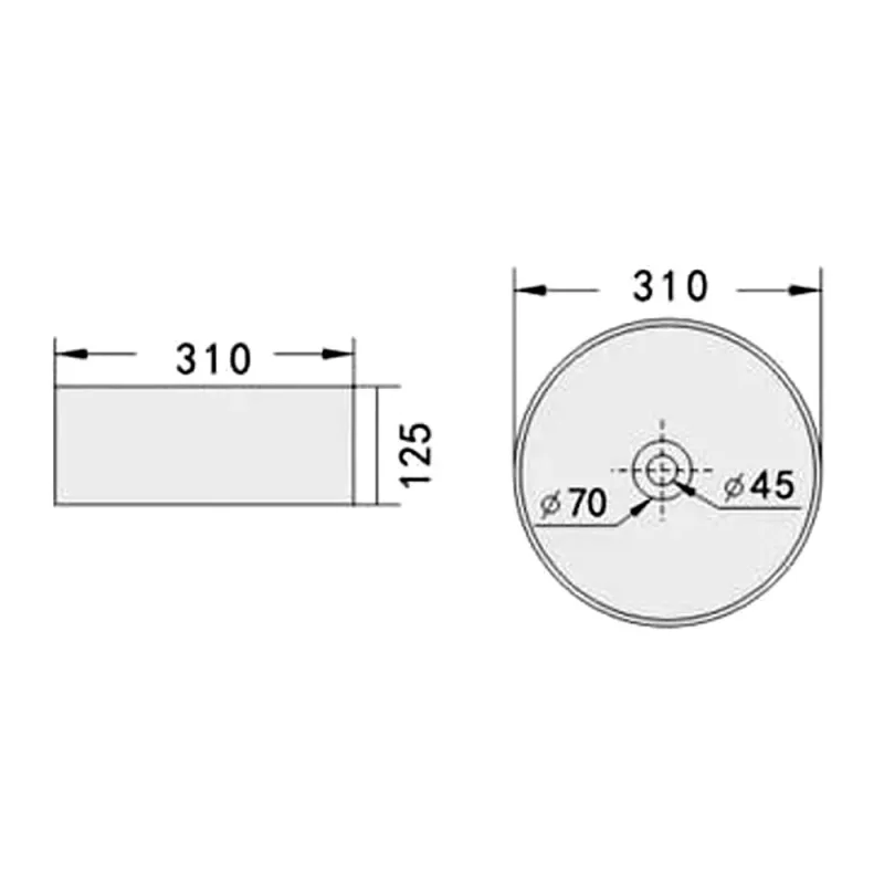 BC-FJH-1180 Countertop Ceramic Basin