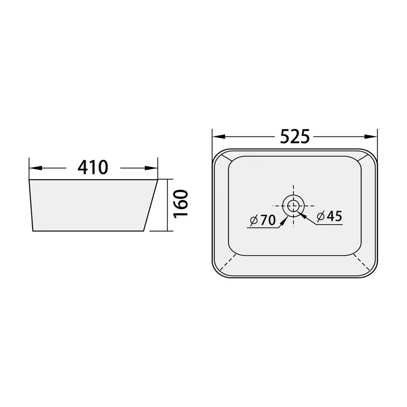 BC-FJH-1194 Countertop Ceramic Art Basin