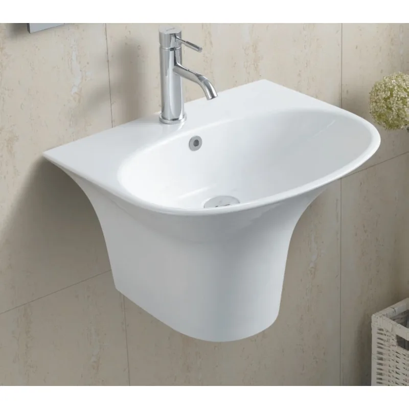 BC-FJH-5100B Wall-Mounted Ceramic Basin