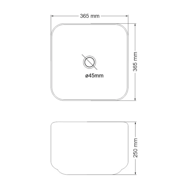 BC-LKW-A561 Tall Overtop Ceramic Basin