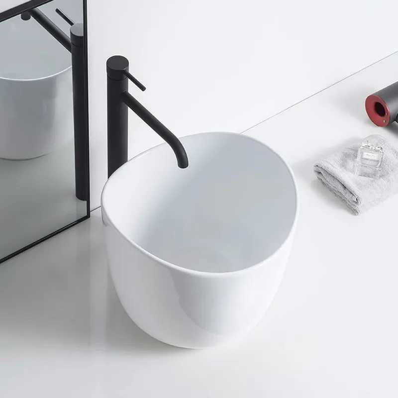 BC-LKW-A599 Tall Overtop Ceramic Basin