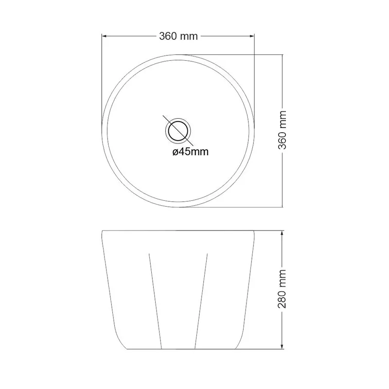 BC-LKW-A690 Tall Overtop Ceramic Basin