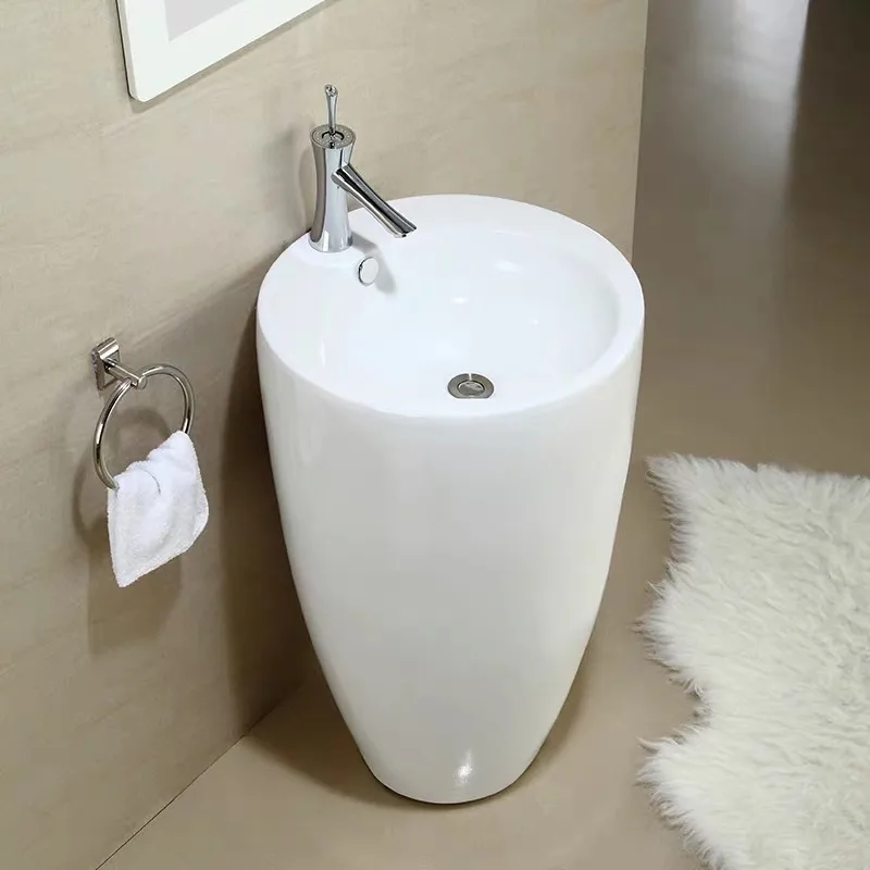 BC-LKW-D6301B Free-Standing Ceramic Basin