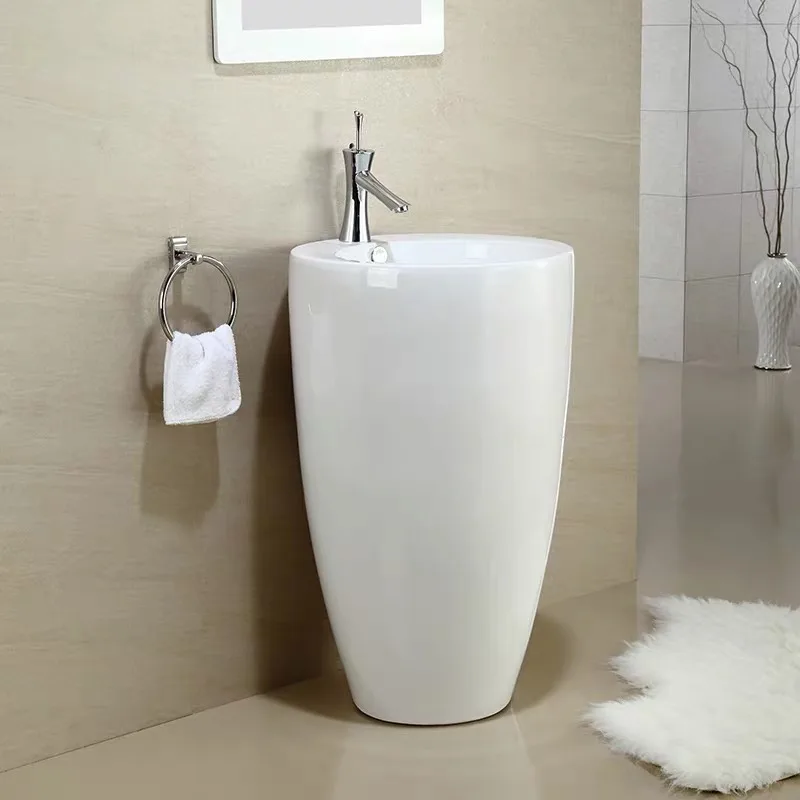 BC-LKW-D6301B Free-Standing Ceramic Basin