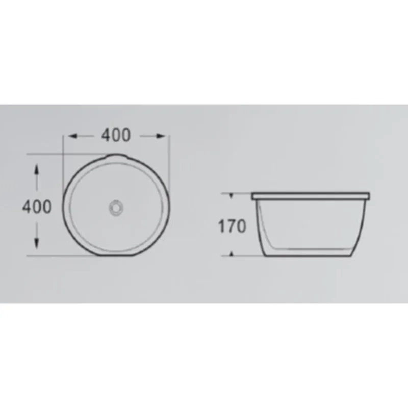 BC-LKW-K0416A Undermount Basin