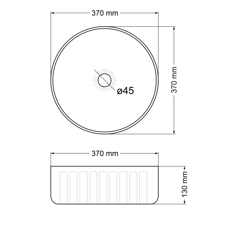 BC-LKW-K315MB Countertop Ceramic Basin (Matt Black)