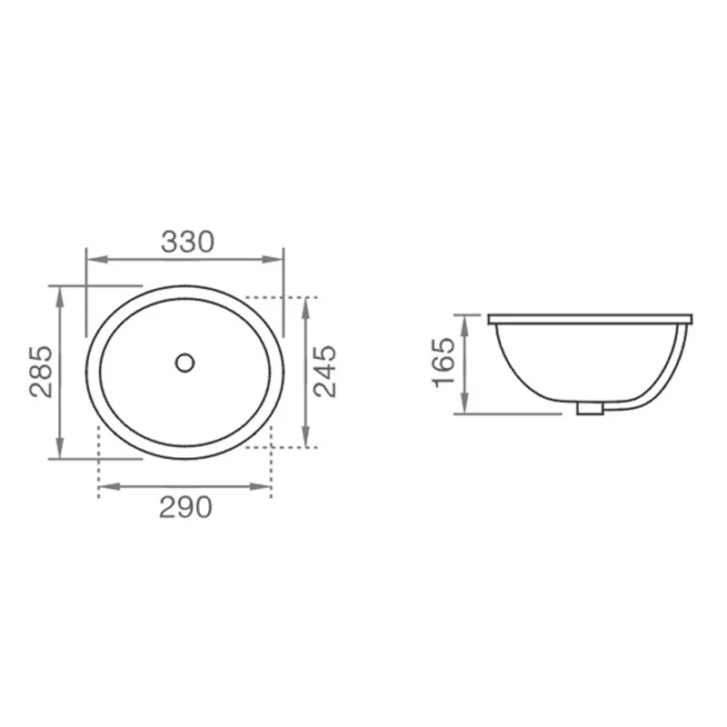 BC-LKW-KB13 Mini Undermount Basin