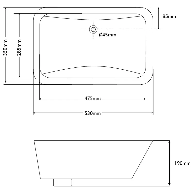 BC-LKW-KB17 Undermount Basin