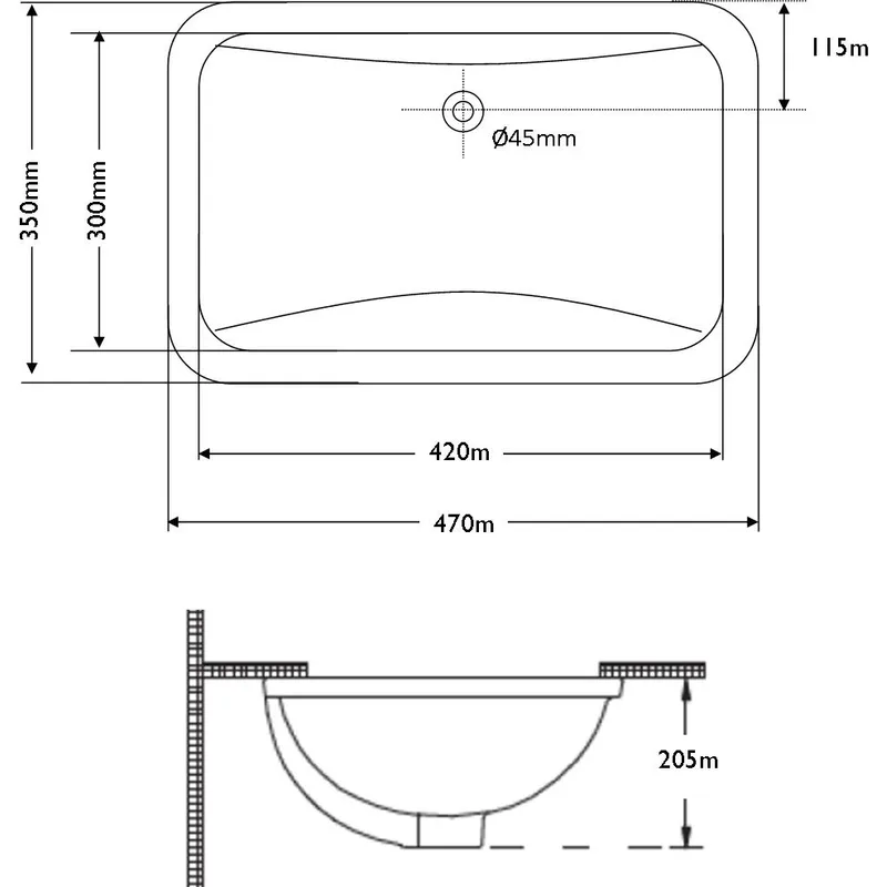 BC-LKW-KB19 Undermount Basin