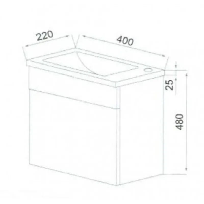 BC201 PVC Basin Cabinet