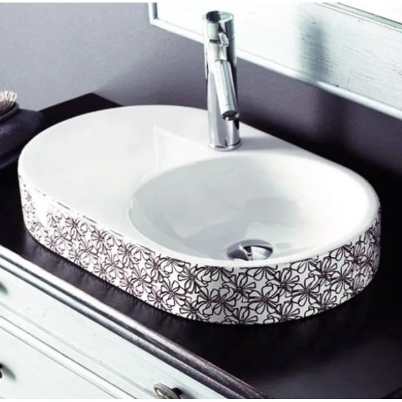 BCO0065 Marbella Decorated Wall-Mounted Basin