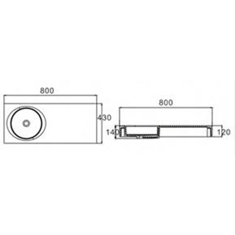 BK800 Wall-Hung Basin
