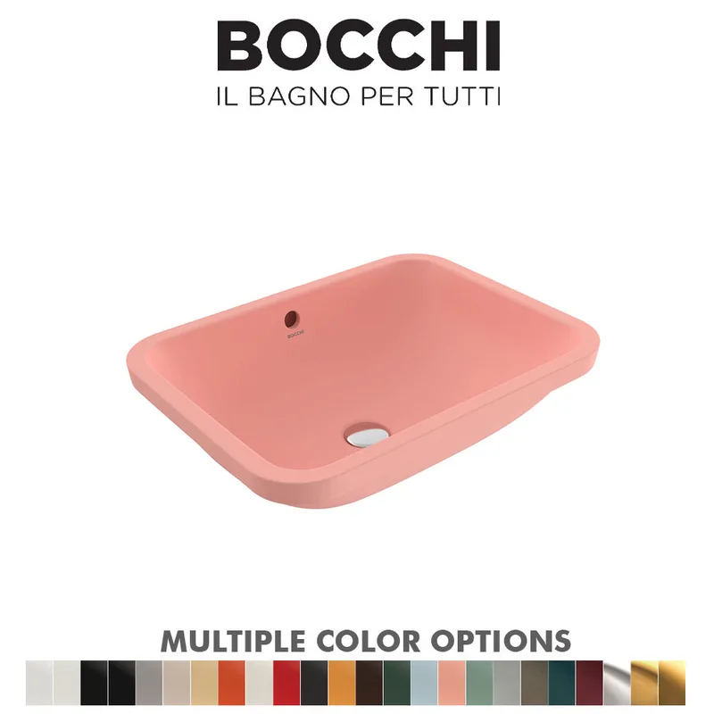 BOCCHI 1006-032-0125 Scala Arch Ceramic Undermount Basin (Matt Salmon)