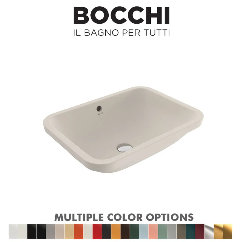 BOCCHI 1006-007-0125 Scala Arch Ceramic Undermount Basin (Matt Jasmine)