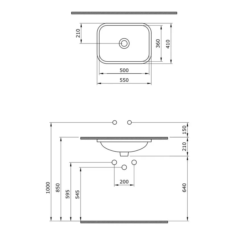 BOCCHI 1006 Scala Arch Ceramic Undermount Basin
