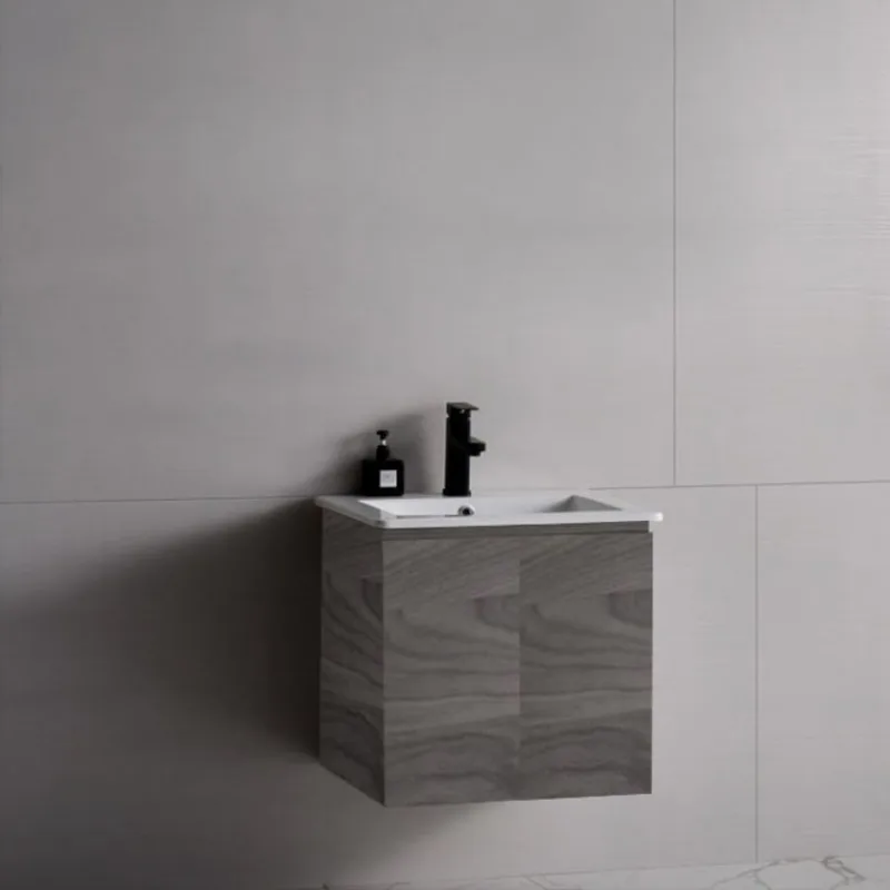 BR-A107 French Plane Wood Stainless Steel Basin Cabinet