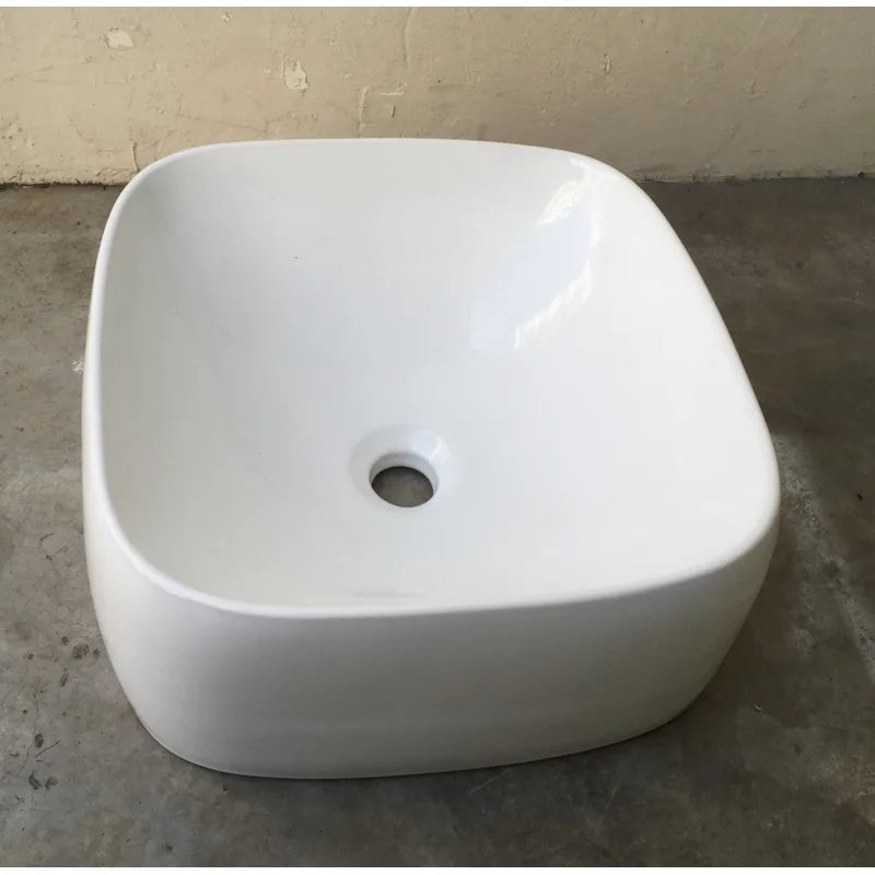 BT2101 Square Overtop Ceramic Basin Slim Edge