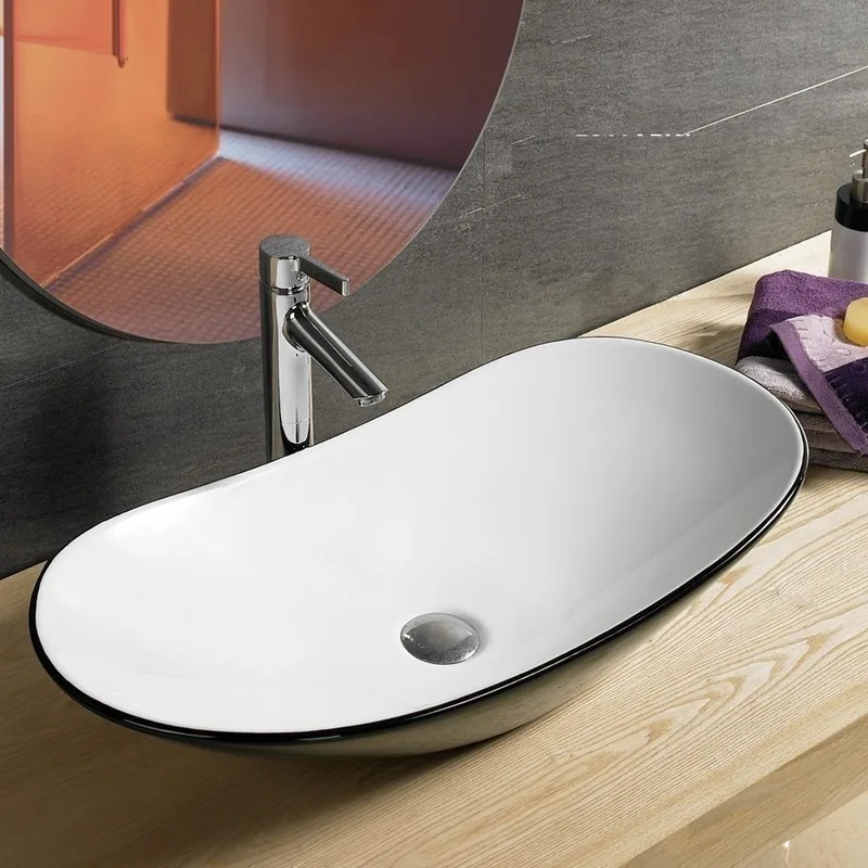 C-7811A-BW Over-Top Ceramic Basin