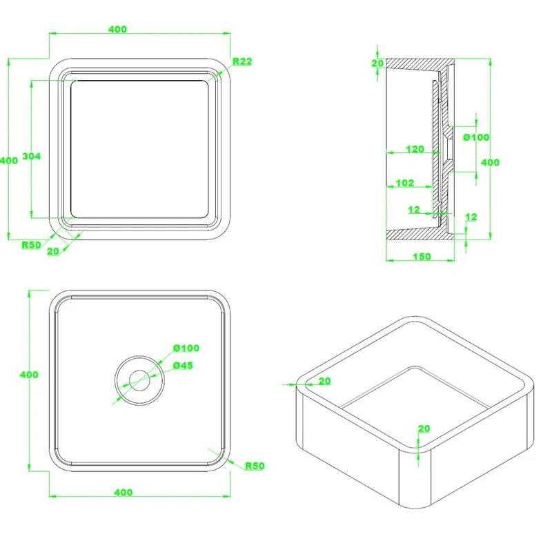 C2 Counter Top Basin