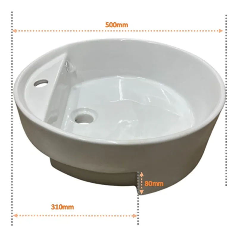 CB516 Semi Recess Ceramic Basin