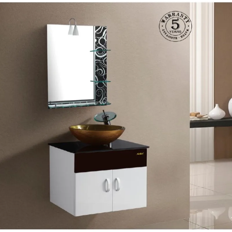 CGT-160-BKG PVC Basin Cabinet White