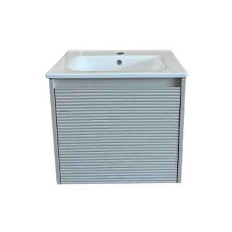 Cubi 5040111IB 500mm Fluted Door Series Basin Cabinet (Ivory Beige)