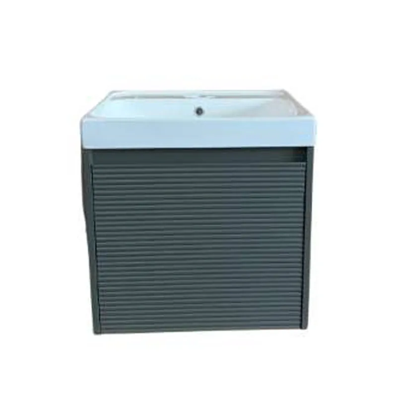 Cubi 5040111MG 500mm Fluted Door Series Basin Cabinet (Misty Green)