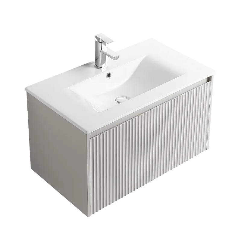 Cubi Cube COVE 800mm Basin Cabinet (Pearl Grey)