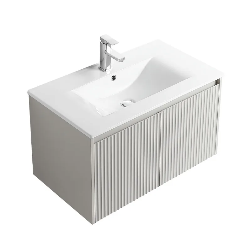 Cubi Cube COVE 800mm Basin Cabinet (Pearl Grey)