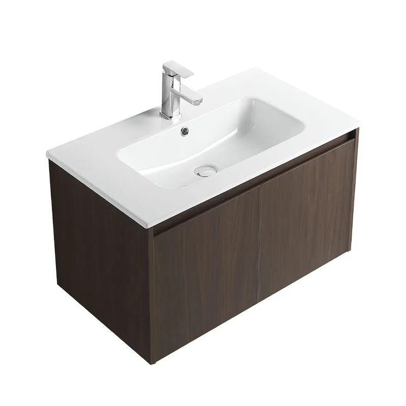 Cubi Cube GAIA 800mm Basin Cabinet (Walnut Brown)