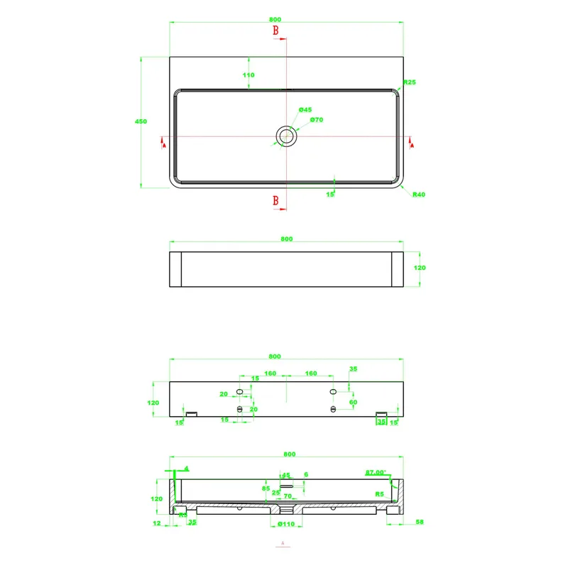 D11 Counter-Top Basin