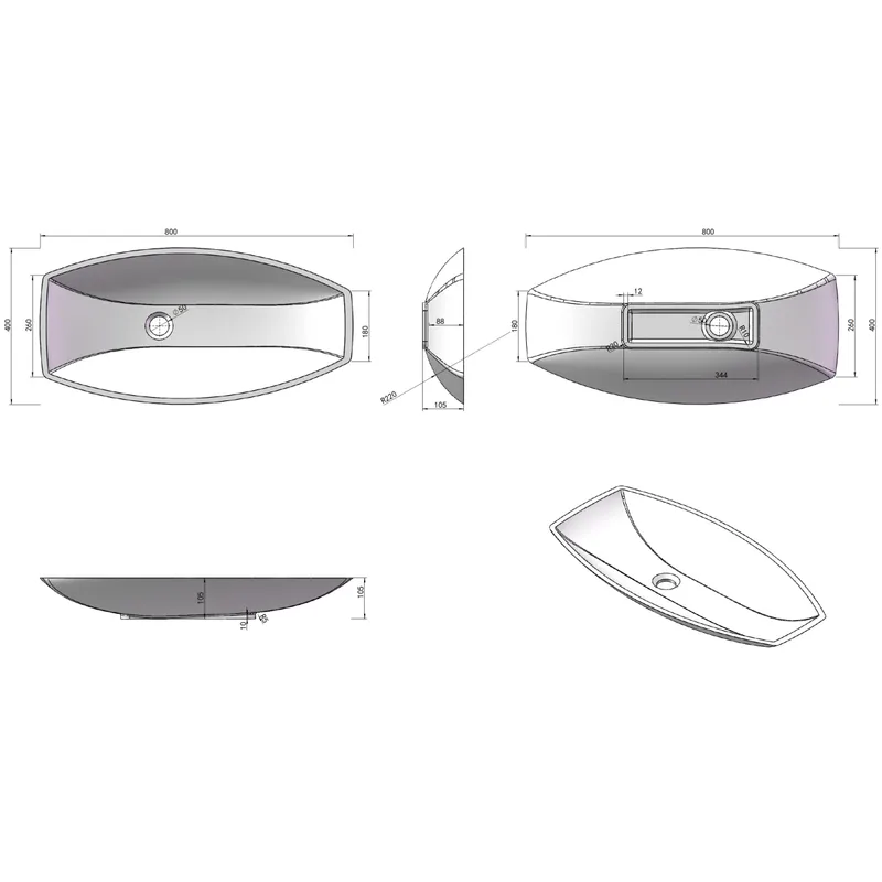 D2 Counter-Top Basin