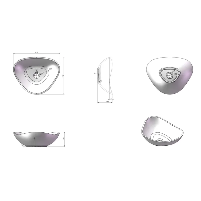 D3 Counter-Top Basin