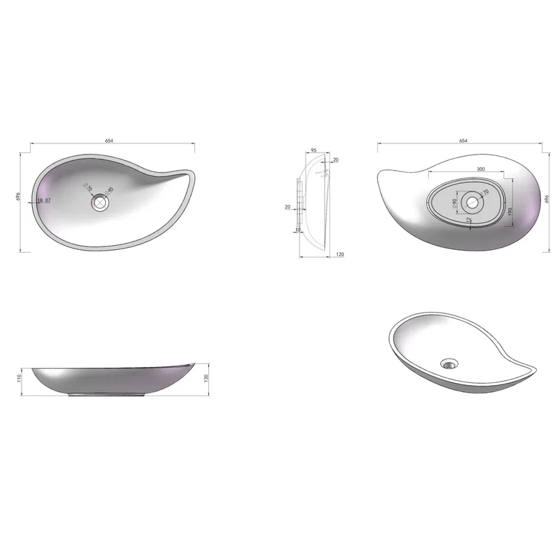 D4 Counter-Top Basin