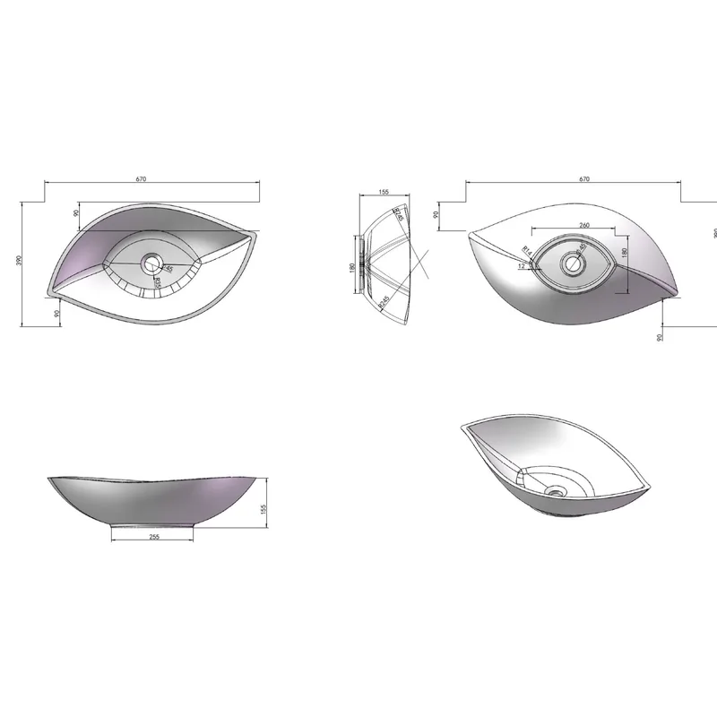 D5 Counter-Top Basin