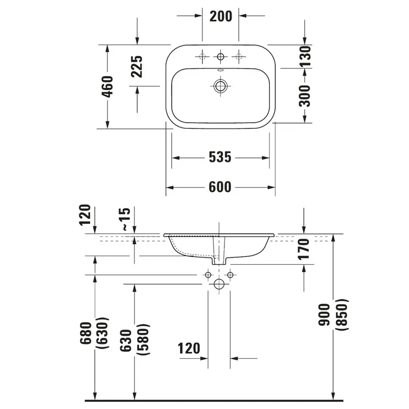 Duravit 048360 Happy D.2 Ceramic Basin