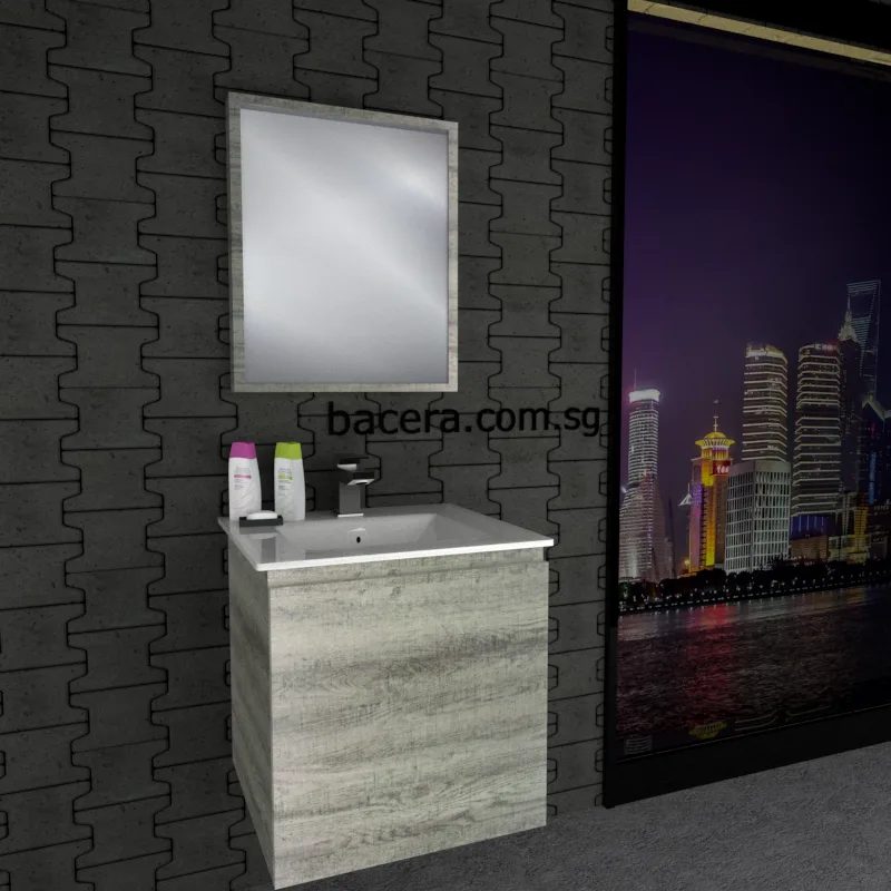 DUSCHE PVC Cabinet 2005103GL Grey Liner with Insert Basin 1003101A