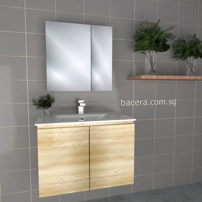 DUSCHE PVC Cabinet 2007103GA Grey Astree with Insert Basin 1003103
