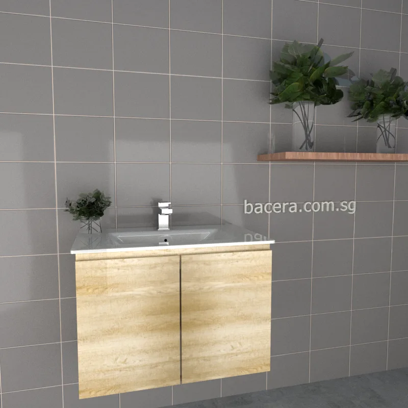 DUSCHE PVC Cabinet 2007103GA Grey Astree with Insert Basin 1003103