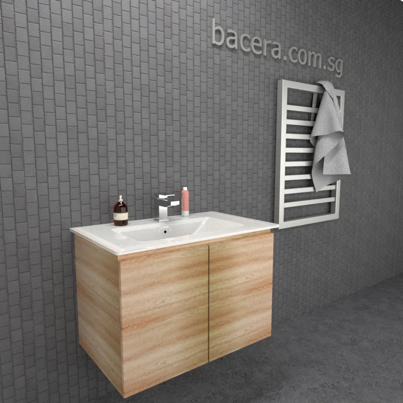 DUSCHE PVC Grey Astree Basin Cabinet 2006103GA with Insert Basin 1003102 (optional Mirror Cabinet or Mirror)