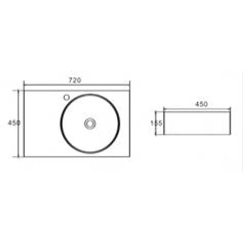 E1 Wall-Hung Basin
