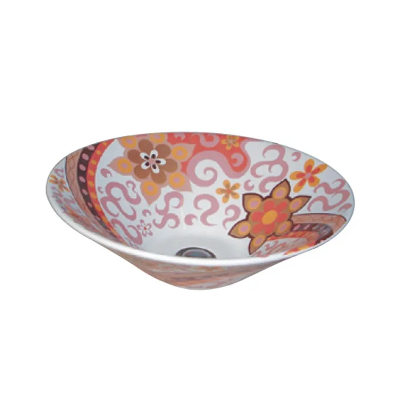 ECE7704 Spring Orange Ceramic Basin