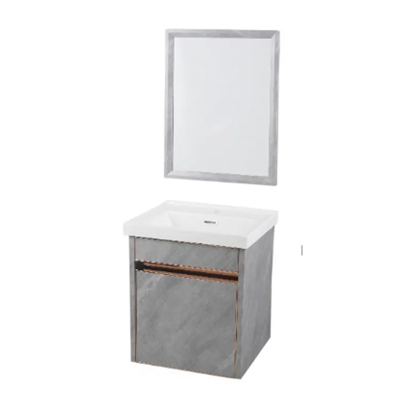 FBC-840001-GY Basin Cabinet with Mirror (Grey)