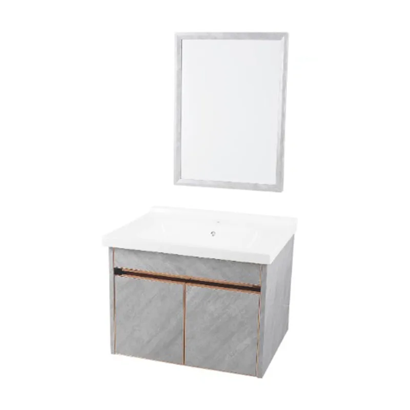 FBC-861002-GY Basin Cabinet with Mirror (Grey)