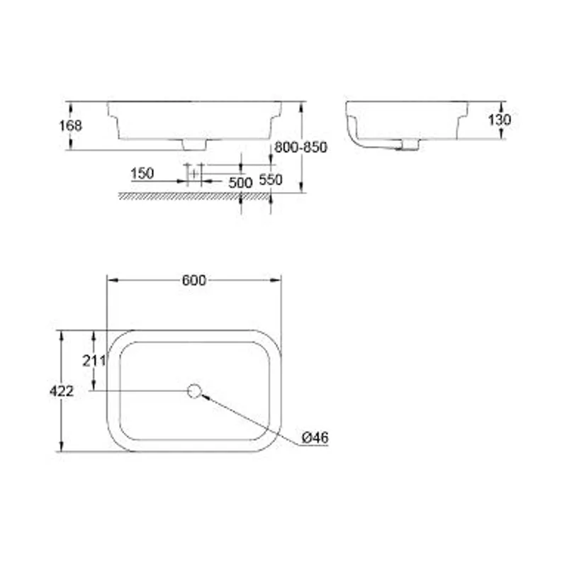 Grohe 39124001 Eurosmart Ceramic Wash Basin